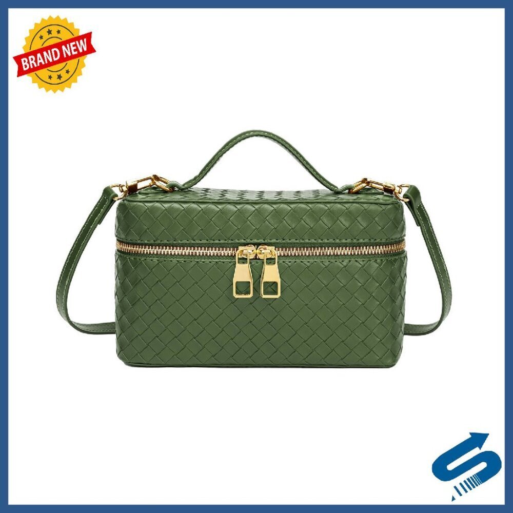 Mini Square Box Satchel Bag PU Leather Crossbody Purse Adjustable Strap